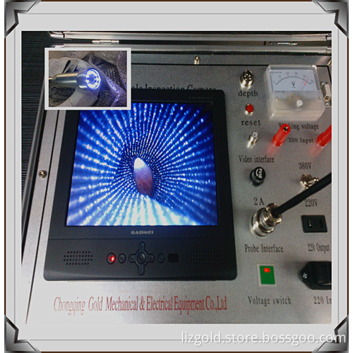 inspection camera for borehole and drill hole